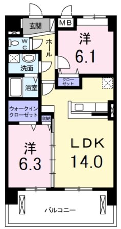 オーベルコートの物件間取画像